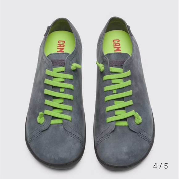 Camper Peu Gray Nubuck Shoes for Men EU Size 40 US Size 7